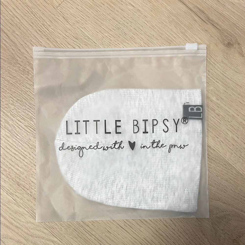 Little Bipsy Light Gray Baby Knit Beanie - Picture 2 of 3